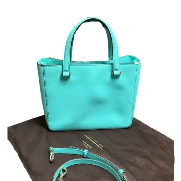 Kate Spade Aqua Blue Tote Bag - Picture 3 of 16